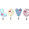 Kit com 4 Ganchos adesivos para parede LOVE Multiuso Decoração - Image 3