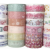 Washi Tapes Decoradas Kit com 24 rolos Pink Cand - Imagem 2