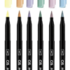 Estojo Marcador Artístico CIS Ponta Pincel Aquarelavél Brush 6 Cores Pastel - Image 3