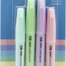 Marca Texto Mini CIS Lumini Tom Pastel