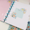 Caderno Inteligente de Disco Floral Turquesa Tamanho A5 (médio) - Image 3