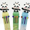 Caneta 10 cores Panda com filhotinho