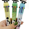 Caneta 10 cores Panda com filhotinho - Imagem 2