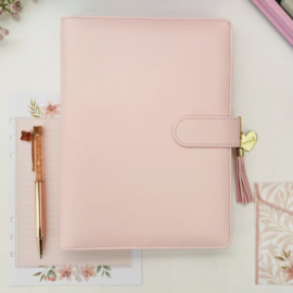 Fichário Luxo com Folhas Decoradas Tam A5 (médio)