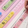 Régua com abertura e formas geométricas kawaii - Imagem 2