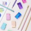 Lápis grafite Hb com borracha Perolado Pastel Leo e Leo - Imagem 2