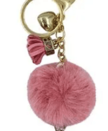 Chaveiro em metal Sereia Pompom 12 cm