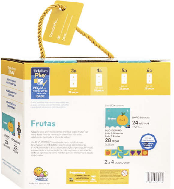 Box Livro com Dominó Frutas - Imagem 2