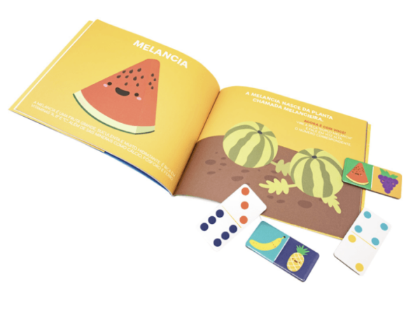Box Livro com Dominó Frutas - Imagem 4